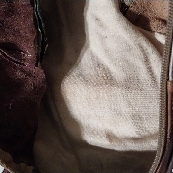 Vintage leather duffle bag - Picture 12 of 13